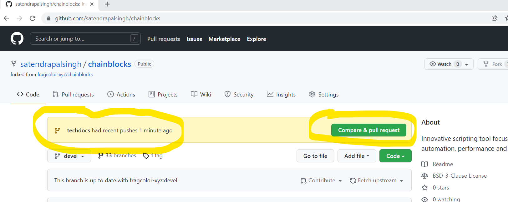 Commit pushed to remote origin; raise PR via GitHub