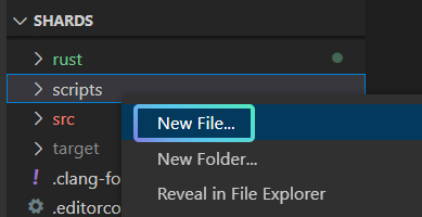 Create the “helloworld.edn” file in the “scripts” folder.