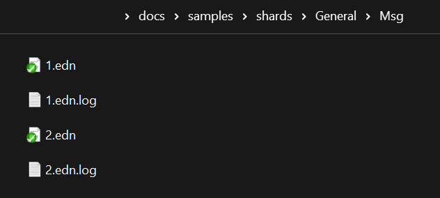 Finding the .edn files for a shard's examples.