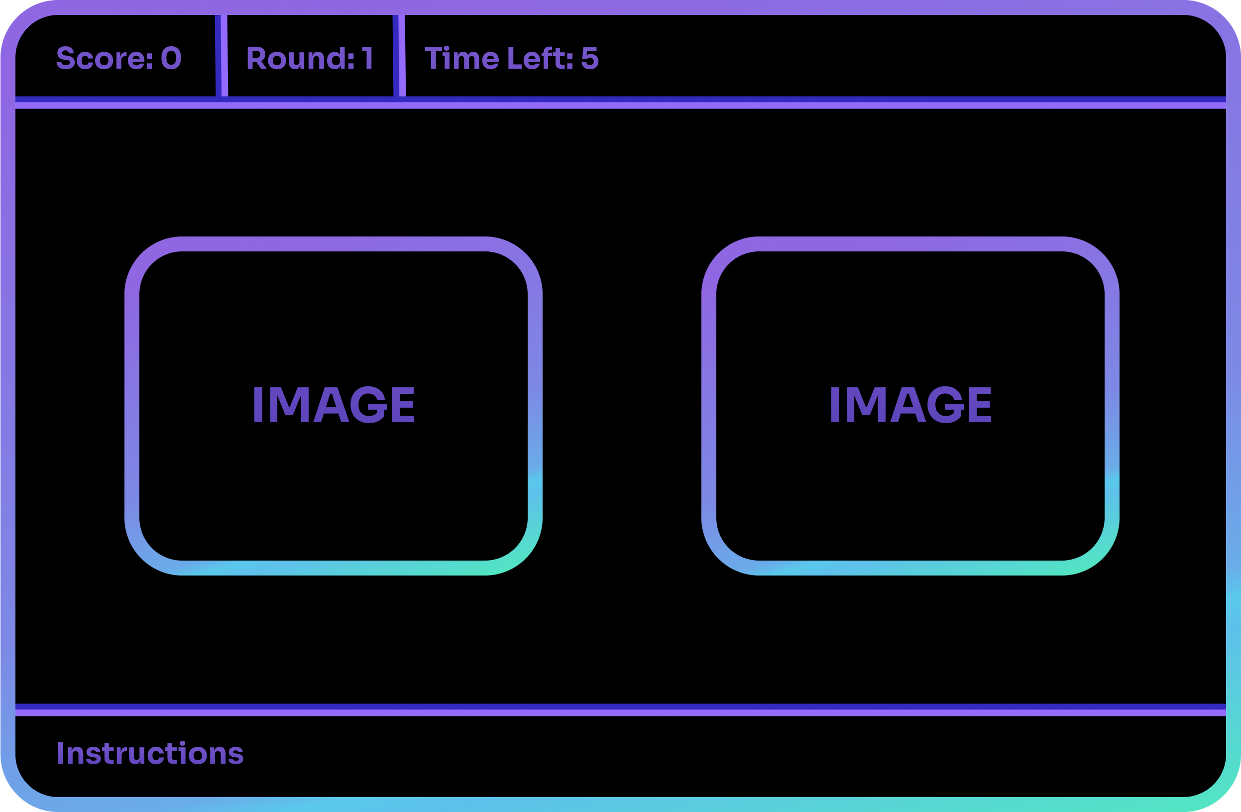 A design plan for the game's UI.